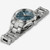 Vista lateral del Jazzmaster Performer Auto con brazalete de acero y esfera azul - H36105140