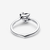 Anillo Corazón Negro Jack de Pesadilla antes de Navidad de Disney de plata de ley con vista trasera de la sortija - 194733C01