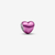 Charm Mini Corazón Rosa de Pandora en plata de ley y esmalte rosa con vista frontal - 794785C01