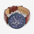 Vista lateral del Reloj Tommy Hilfiger con esfera azul marino y correa de piel marrón con esfera azul y correa de piel - 1792287