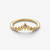 Anillo Pandora Tiara Estrellas dorado con circonitas brillantes, vista superior - 164946C01