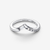 Anillo Pandora Tiara Baguette en Pavé de plata con detalles de circonitas - 195085C01
