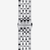 Brazalete de acero del reloj Tissot Tradition 5.5 con logo Tissot - T0634091105800