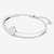 Vista completa del brazalete Ginger Swarovski bañado en rodio - 5389044