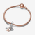 Pulsera Pandora en oro rosa con charm triple llave y candado - 782506C01