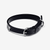 Collar Pandora para mascotas en tejido vegetal negro con hebilla plateada y detalles decorativos - 312262C01