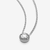 Vista lateral del collar Pandora Elegancia Clásica con piedras brillantes - 396240CZ-45