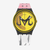 Reloj Swatch Majin Buu X Swatch con esfera amarilla y logo M, correa rosa y blanca - GZ358