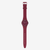 Reloj Swatch Wakit con correa burdeos, vista lateral completa - SO28R103