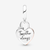 Charm colgante Pandora Doble Candado Corazón en plata y Pandora Rose con inscripción 'Together always' - 780087C01