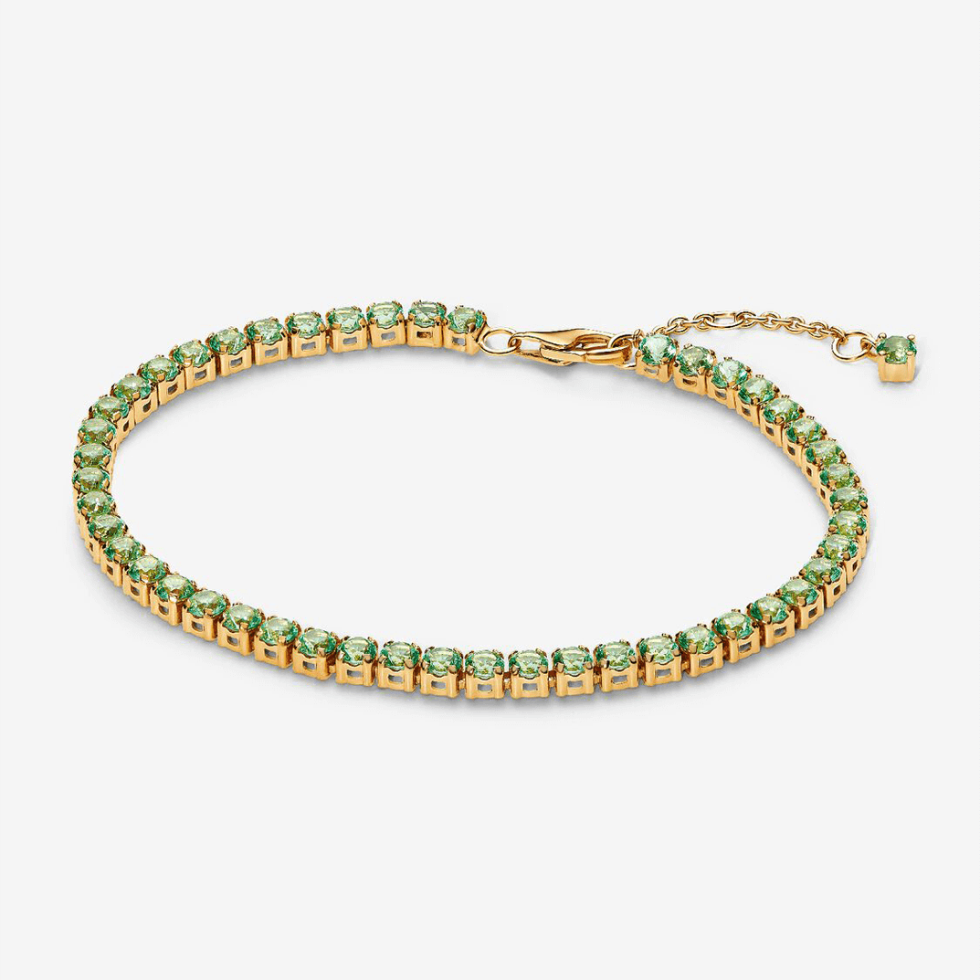 Pulsera Pandora Tenis Verde Brillante