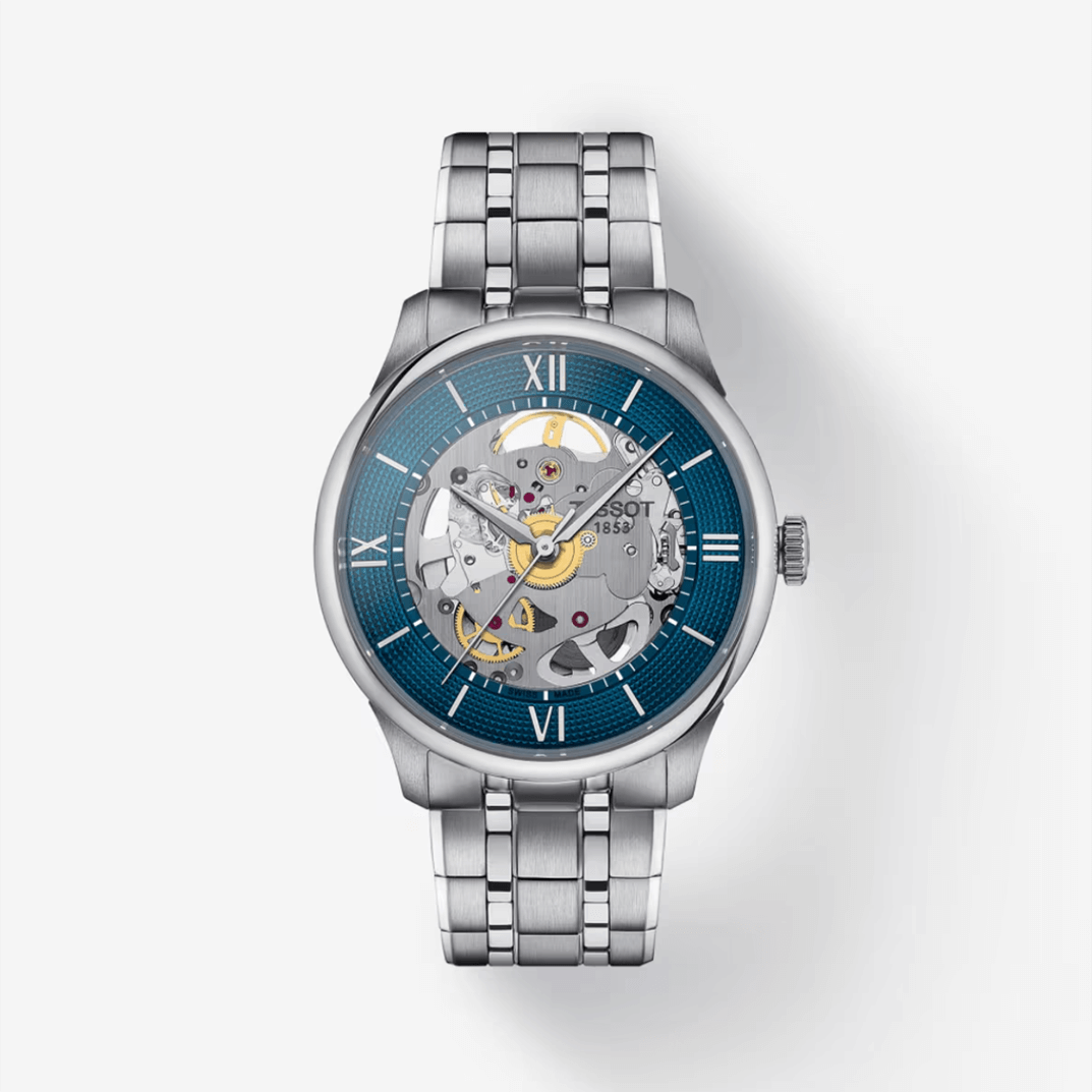 Reloj Tissot Chemin Des Tourelles Skeleton Azul