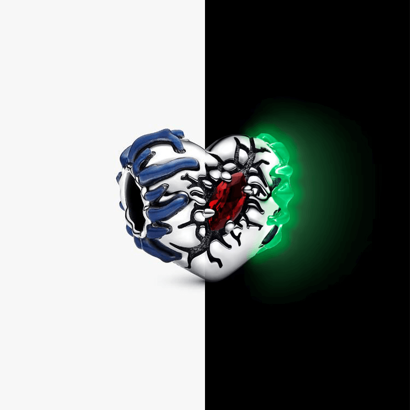 Charm Pandora Corazón que brilla en la oscuridad de Stranger Things