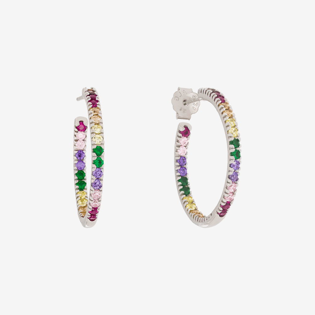 Aros de Plata Flash Color
