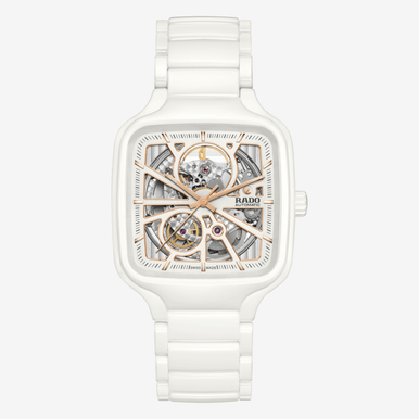 Reloj Rado True Square Automático Open Heart Blanco