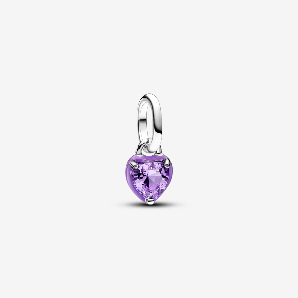 Charm Mini Colgante Pandora ME Chakra Corazón Morado