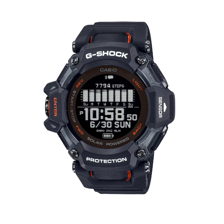 Reloj Casio G-Shock G-Squad Serie Gbd-H2000 Negro