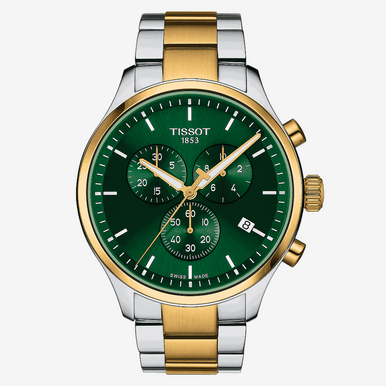 Reloj Tissot Chrono XL Classic Bicolor Esfera Verde