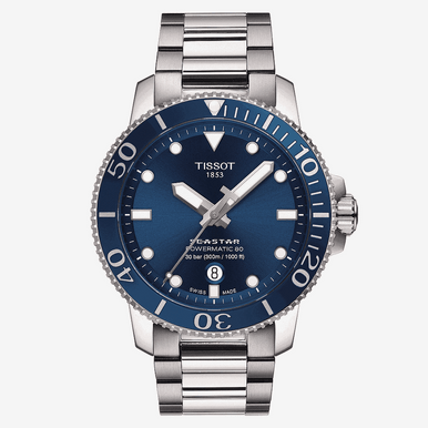 Reloj Tissot Seastar 1000 Powermatic 80 Esfera Azul