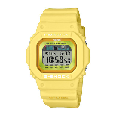 Reloj Casio G-Shock G-Lide Serie Glx-5600 Plástico Amarillo