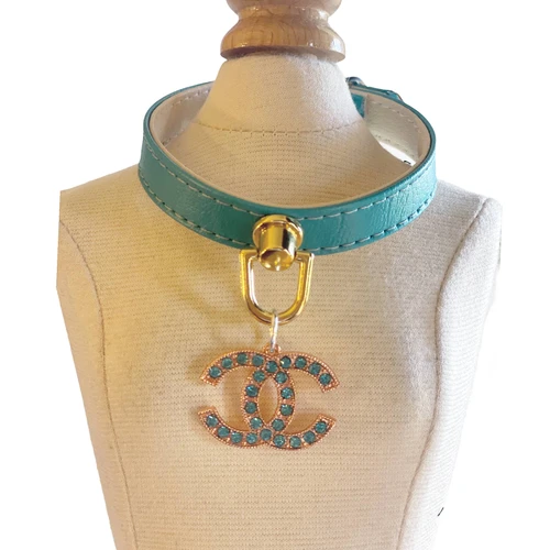 Azure CC Collar 14" Teal Collar