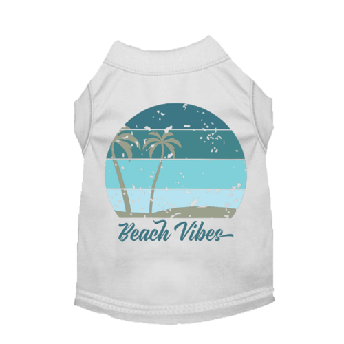Beach Vibes Tee Small WHITE