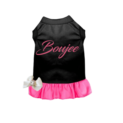 Boujee Small BLACK WITH PINK BOTTOM