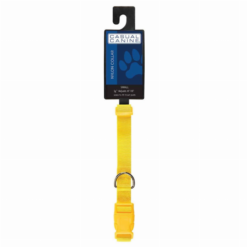 CC Dog Collar 6-10In Ylw