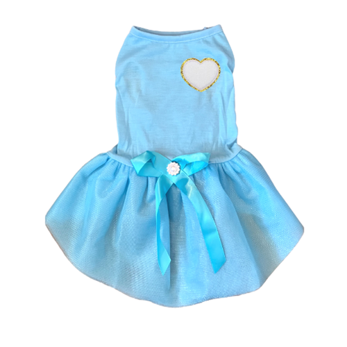 Chenille Heart Dress X Large WHITE HEART