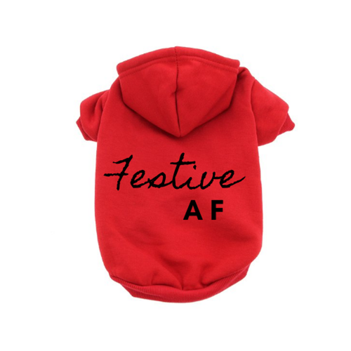 Festive AF Hoodie X Large RED