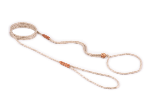 Nylon Adjustable Loop Lead (52in x 1/16 or 2 mm) Light Camel