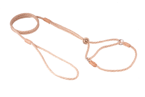 Nylon Martingale Leads (8in x 1/8in or 4mm) Beige