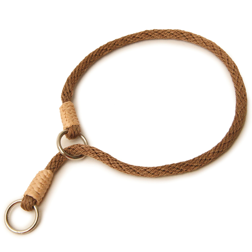 Nylon Slip Collars (12 in x 1/8in or 4mm) Light Brown