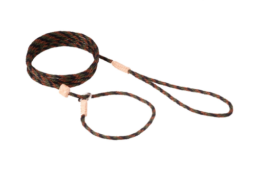 Nylon Slip Lead With Stopper (6 ft x 1/8in or 4mm) Camouflage
