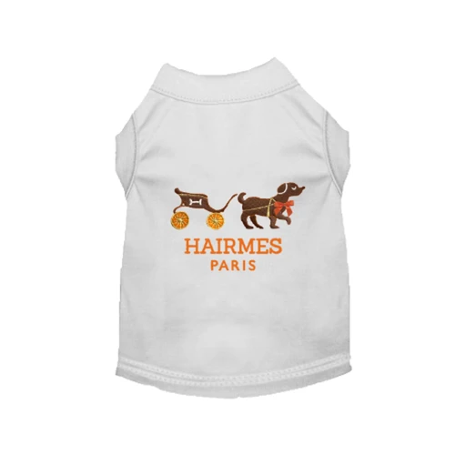 Puppy Hairmes- Dog Shirt White Large
