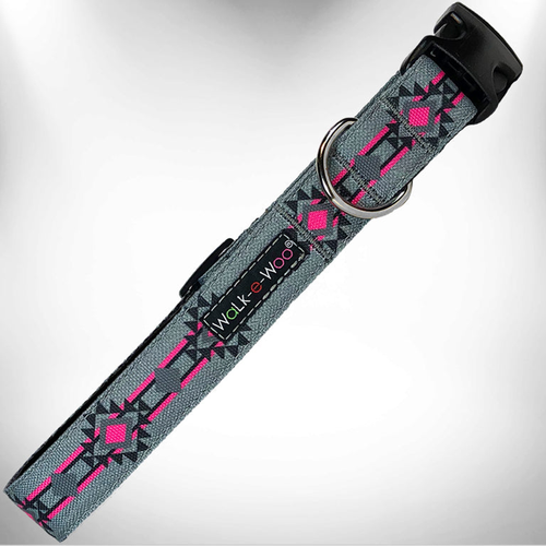 Southwestern Collars XL 1.5" wide fits 18-28" neck Pow Wow Pink