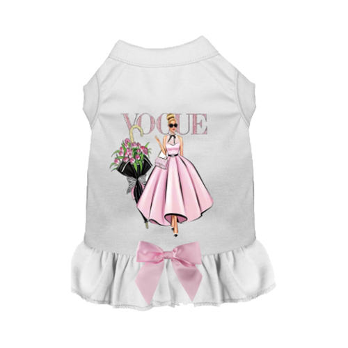 Spring Vogue Dog Dress X Small WHITE