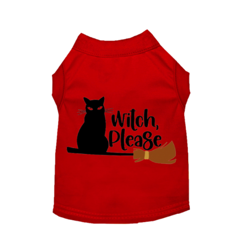 Witch Please Cat X Large RED