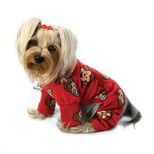 Silly Monkey Fleece Turtleneck Pajamas Dog Apparel