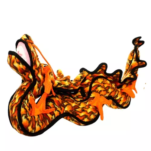 Tuffy Dragon Orange Pet Toy
