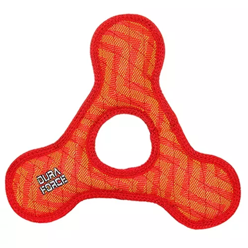 DuraForce TriangleRing ZigZag Red-Red Pet Toy