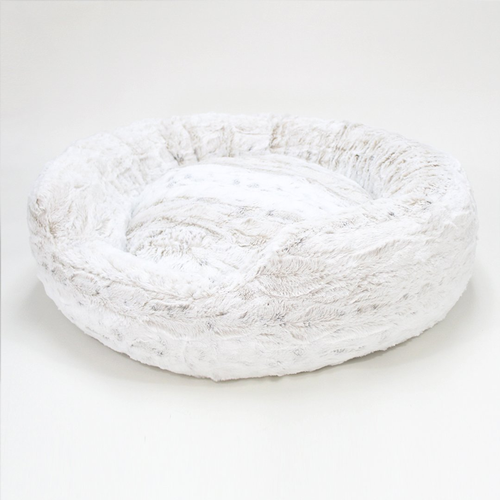 Amour Dog Bed Large Pearl Leopard