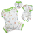 Knit Cotton Pajamas with Party Animals M White