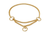 Martingale Show Chain Collar (12in x 1.4 mm) Gold Plated Metal Chain