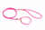 Nylon Slip Lead With Stopper (4 ft x 1/8in or 4mm) Hot Pink