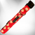 Polka Dot Dog - Tan Dots Collars L 1" width fits 14-25" neck Tan Dots on Red