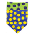 Reversible Sport Bandanas Large Blue/Green/Yellow Dots