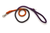 Rope Dog Leash 5 ft Black, Orange, and Purple