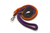 Rope Dog Leash 5 ft Black, Orange, and Purple