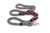 Rope Dog Leash Traffic Lead (2 ft) Grey and Burgundy